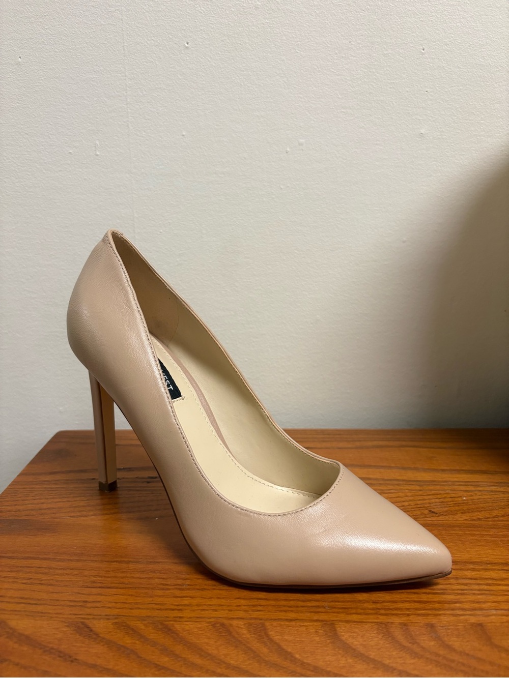 Nine West Pointed-Toe Stiletto Pump in Beige